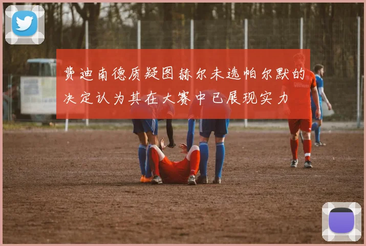 费迪南德质疑图赫尔未选帕尔默的决定认为其在大赛中已展现实力